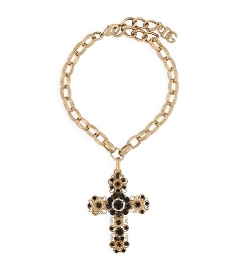 dolce gabbana necklace cross|dolce and gabbana gold necklace.